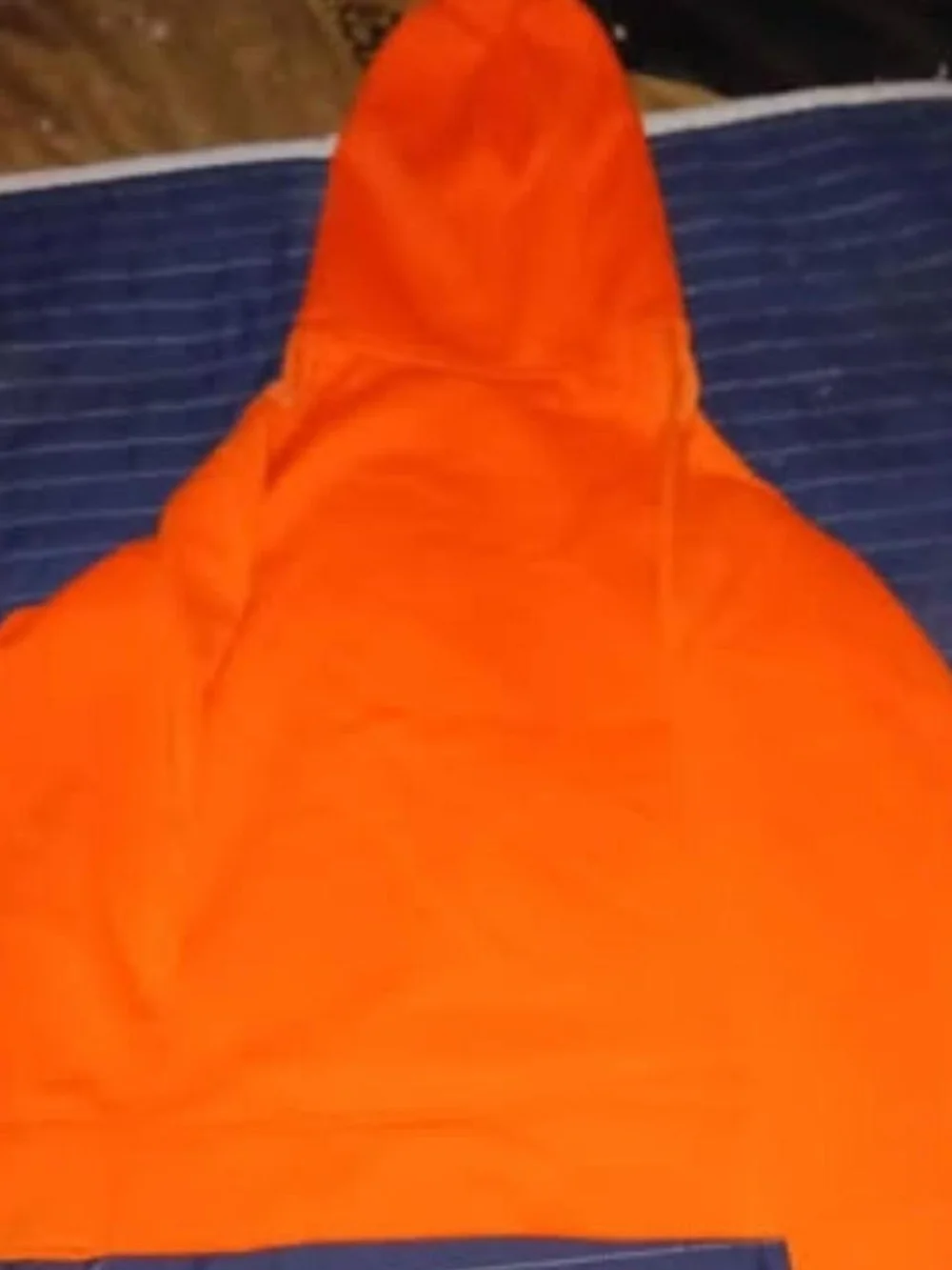 Under Armour Orange Kids Hooded Pullover with Gray Logo